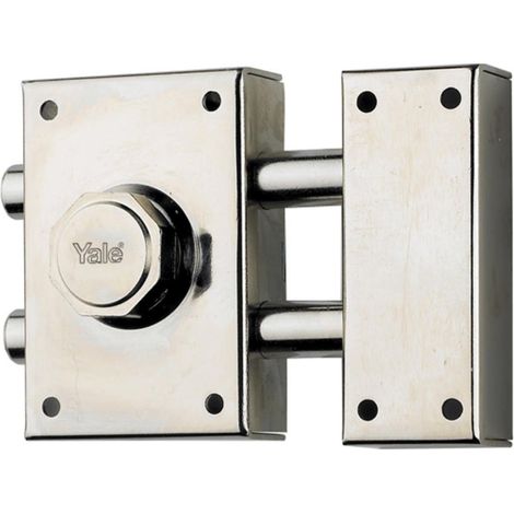 Verrou de sécurité pour Portes nickelé 16 Cylindre forgé ou Rond. (1/2)