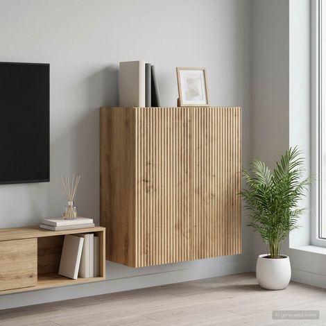 vidaXL Mobiletto a muro 59 x 31 x 60 cm Legno ingegnerizzato (1/5)