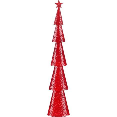 Mica Decorations Sapin de Noël décoratif Rouge H90.5xl9xL17.5cm (1/3)