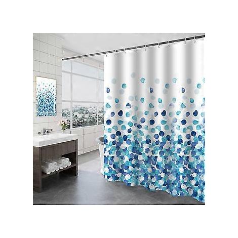 Strapazierfähiges Mikrofasergewebe mit 3M Scotchgard®-Wasserschutzbehandlung, moderne Badezimmerausstattung, Standardgröße 39 x 79 cm, Blau