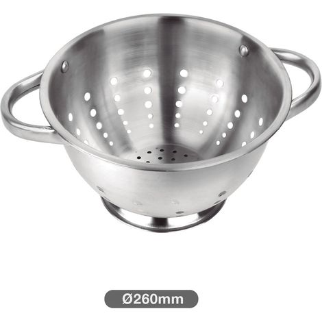 Escurridor con asas acero inox Ø21,8cm