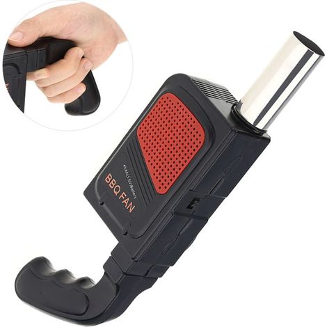Ventilateur de barbecue électrique portable, souffleur d'air pour le camping, les pique-niques et les barbecues en extérieur (1/5)