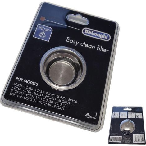 1 Insert filtrant café, Compatible porte-filtre EC330 EC680, Pour machine expresso DeLonghi (1/2)