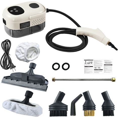Nettoyeur vapeur, nettoyeur vapeur portable amélioré de 2500 W, lance haute pression pour le nettoyage, nettoyeur vapeur portable pour KDO (1/5)
