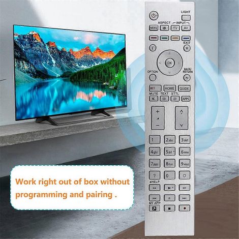Télécommande de remplacement N2QAYA000144 pour téléviseur TX-65EZ950E et TX-55EZ950E (argent) (1/5)