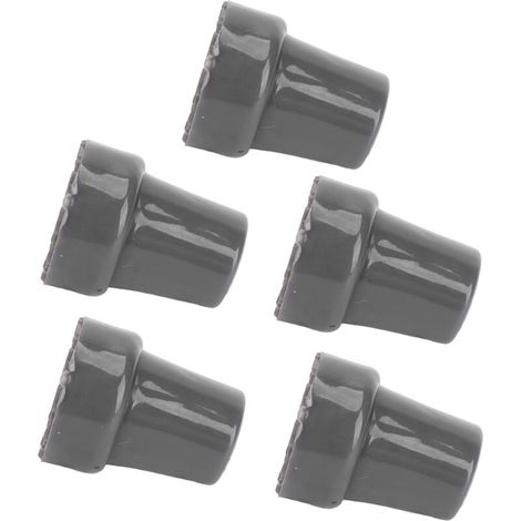5PCS Embouts de Canne 22mm Texture Imitation Pneu Antidérapants Transparents Gris pour Déambulateur et Béquille