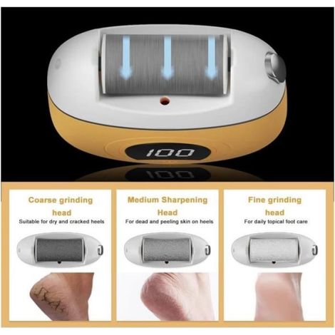 Polisseuse électrique - Non spécifié - Modèle numérique - Rechargeable USB - Écran LCD - Couleur Orange (1/4)