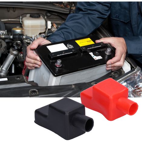 10 Sets pro Packung: Schutzhüllen aus Gummi und Kunststoff für Batteriepole, flexible Abdeckungen für Batteriepole. (1/5)