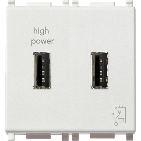 VIMAR - 14295 USB-Netzteil 5V 2,1A 2M Weiß