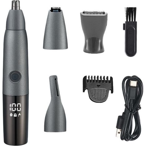 Rasoio intimo 5 in 1, ricarica USB, per donne, per il viso, rasoio intimo 5 in 1 per donne, rasoio elettrico per donne (1/5)