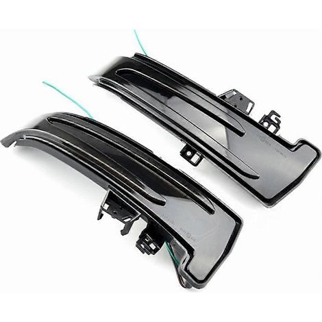 par de intermitentes LED dinámicos azules y amarillos para Mercedes Benz Clase W204 W176 W212 CLA ABCES GLA GLK CLS ()