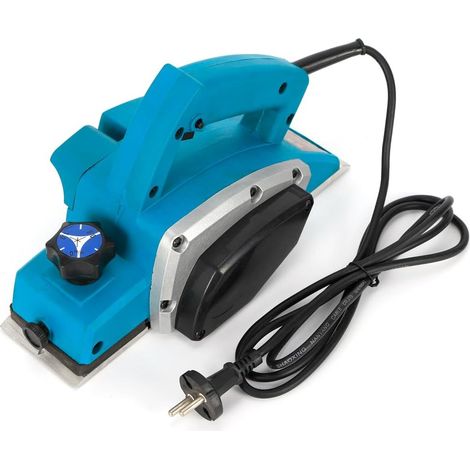Rabot professionnel électrique 800 W Largeur de rabotage 82 mm Profondeur max 2 mm Plateau fraisé à plat Puissant pour bois Panneaux (1/5)