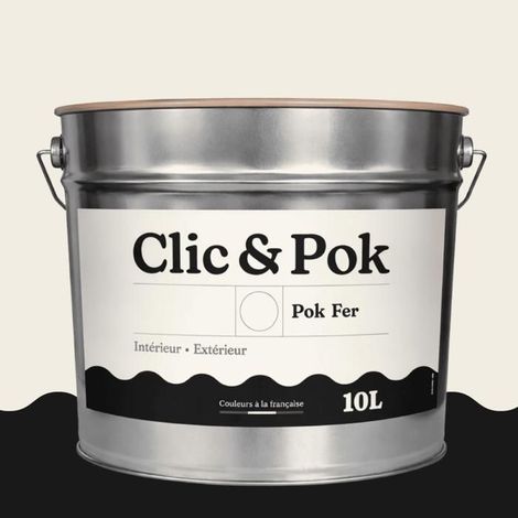 Peinture Fer Antirouille – Métal Extérieur Intérieur, Satinée, Protection Rouille - 10L - RAL 9010 - Blanc Pur