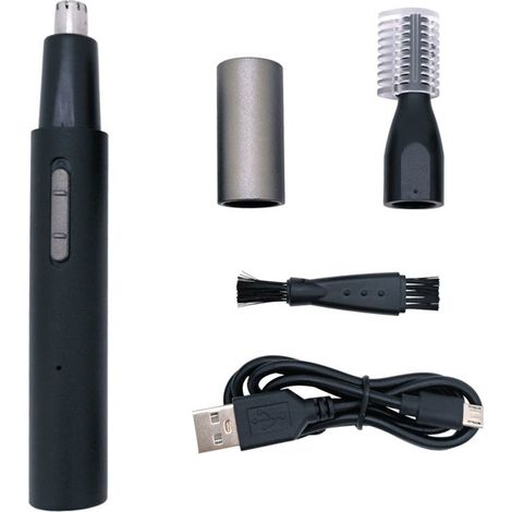 Tondeuse à poils de nez multifonctionnelle - Tondeuse à nez - Tondeuse à nez rechargeable - Tondeuse à poils de nez - Tondeuse à sourcils - Tondeuse à poils d'oreilles - Rechargeable par USB - Unisexe