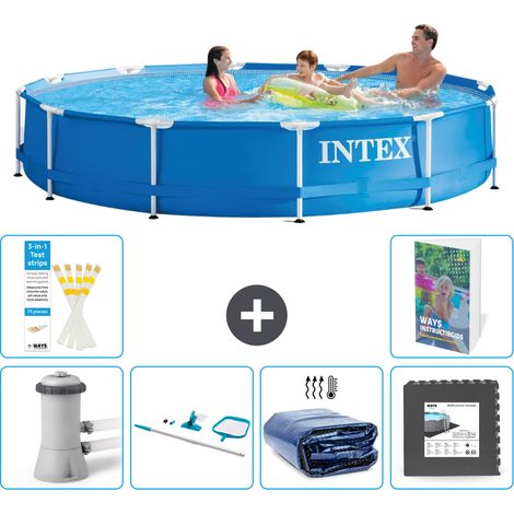 Frame Pool Rund - 366x76 cm - 7-teilig S217