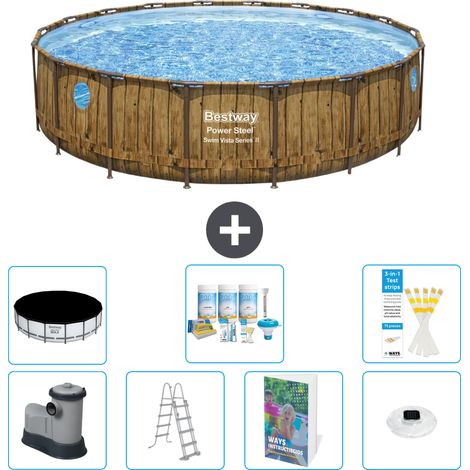 Bestway Bestway Power Steel Ronde - 549x122 cm - 8-pièces S576 (1/4)