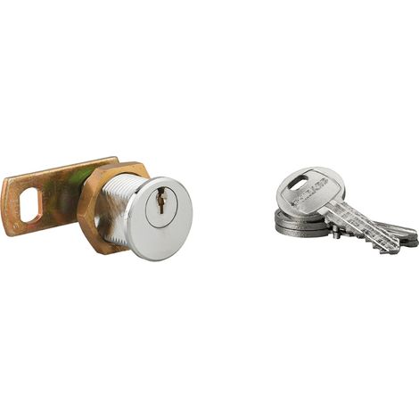 Serratura a camma filettata HG5 in ottone cromato, 3 chiavi – THIRARD (1/2)