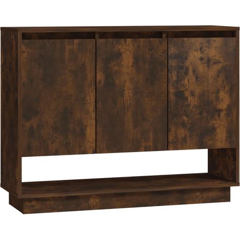Credenza buffet cassettiera mobile contenitore organizer cucina soggiorno soggiorno 97 x 31 x 75 cm derivati del legno marrone 020031136