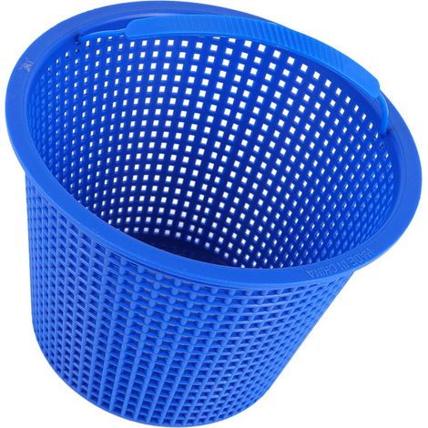 Panier Skimmer Piscine 18 Cm en Plastique Bleu, Panier de Pompe de Piscine Pratique Qui Empêche Les Débris D’Entrer Le Filtre (1/5)