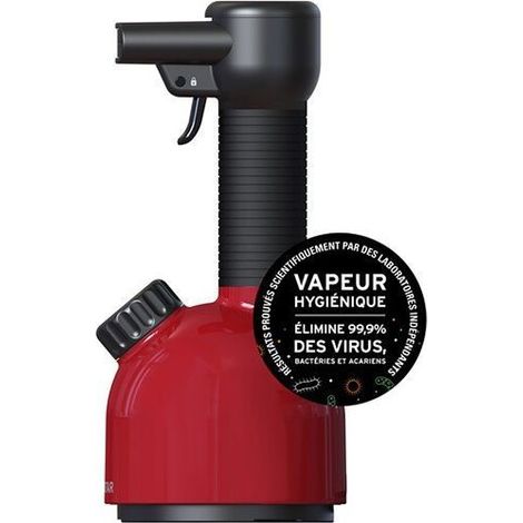 Laurastar IGGI Rojo Intenso Vaporizador de Mano, Alisa y Purifica los Textiles, Compacto Nómada y de Diseño (1/5)