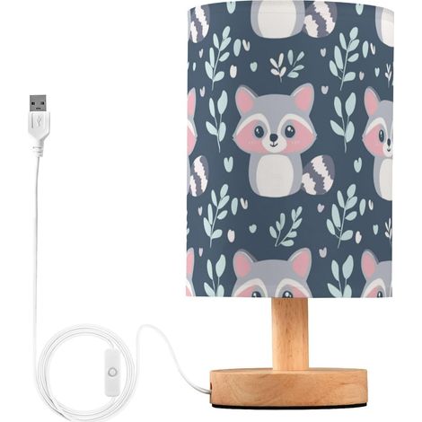 Kcldeci Lampe de chevet bleu foncé pour chambre à coucher, ferme (1/5)