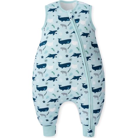 Gigoteuse Hiver 6-18 Mois, Gigoteuse à Pieds Tog 2.5 Turbulette Hiver pour Bébé, Tissu 100% Coton Super Doux et Chaud Fille Garçon 70cm Requin (1/5)