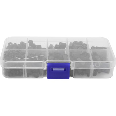 300 vis à entretoise en nylon FFFM M3 pour usages multiples (noir) (1/5)