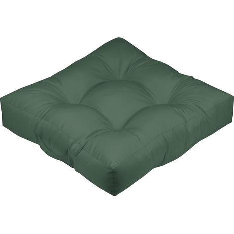 Cojín de suelo de tela Hawai para exteriores verde 60x60x12cm - Tela
