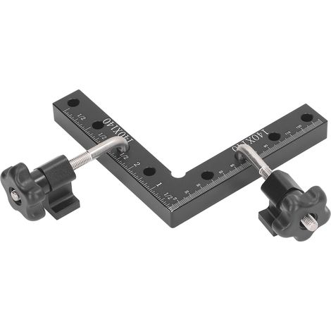 Équerre de positionnement à 90 degrés, en alliage d'aluminium, pour la fixation de panneaux de menuiserie, pince d'angle à 90 degrés, pince d'angle pour meuble (1/5)