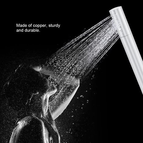 Pommeau de douche à main amovible et durable, finition polie, pour salle de bain (1/5)
