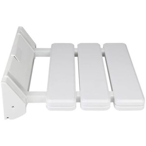 Siège de Douche Mural Repliable/Rabattable Salle de Bain,Planche pour Baignoire orthopédique Siège de Bain antidérapant Poids,Tabouret de Douche Ergonomique Pieds(33 32 5 cm (Blanc)) (1/4)