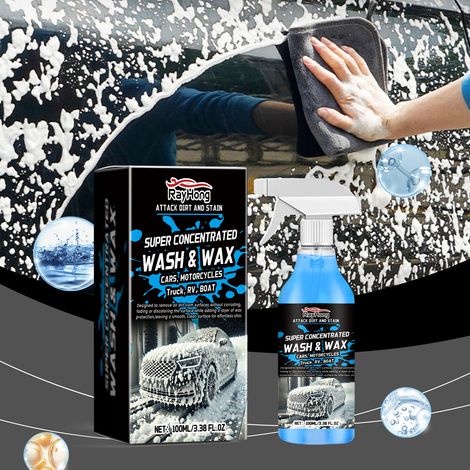 Foaming car wash liquid, rich foam cleaning agent, removes stains, protects and prevents dirt from car paint -- 100ml -- BIEMMEDUE (1/5)