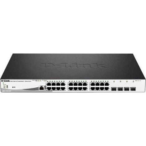 Switch D-LINK 24 PUERTOS 10-100-1000 + 4 SFP + POE (1/5)
