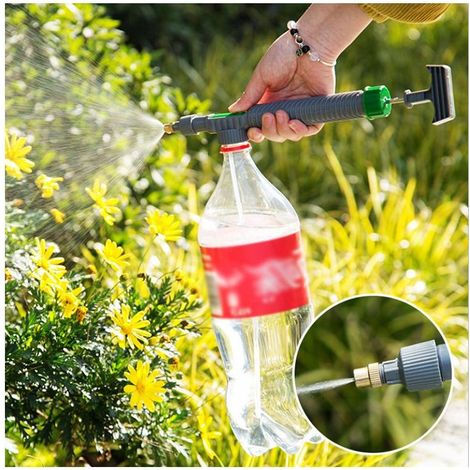 Pulvérisateur manuel portable haute tension, pompe à air réglable, accessoires de jardin pour bouteilles de boissons, nouvel outil d'arrosage de jardin A (1/4)