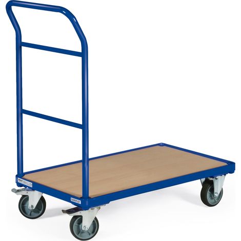 Bako Logistiksysteme Plattformwagen mit 1 Schiebebügel und Bordkante 850x500mm (1/3)