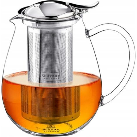 Teekanne mit Filter, Thermoglas, Wilmax, 1,3 l (1/5)