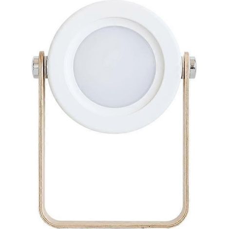 Lampe de chevet rétractable, lampe de bureau LED pliable avec poignée en bois, lanterne portable pour le camping et les situations d'urgence.