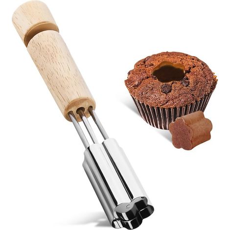 Cupcake Corer, Cupcake Filler Tool Outil Vide Cupcake en Acier Inoxydable Utilisé pour l'outil Remplissage Cupcakes Accessoires Cuisson de gâteaux Outil Videur réutilisable Outil Remplissage Cupcakes (1/5)