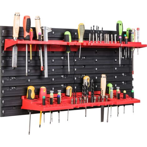 Tablero de herramientas para taller de 78x39 cm + estantes (1/5)