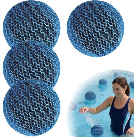 4 Pack Boules Absorbantes pour Spas,Eponge Anti Mousse Spa  Absorbeurs de Mousse pour Jacuzzi,Fort Pouvoir D'adsorption,Réutilisables,pour Spas,Piscines (1/5)