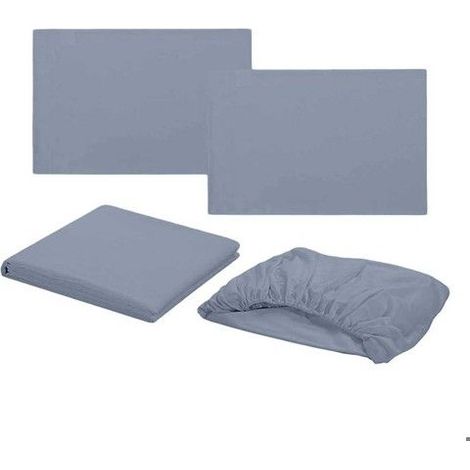 Parure de lit enfant - Ensemble 4 pièces - Thème mignon - Motifs joyeux - Respirant et frais - Douceur soyeuse (1/2)