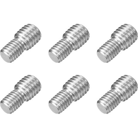 6pcs Boulon à Tige Filetée Double Extrémité M8x10mm à M10x10mm (1/5)