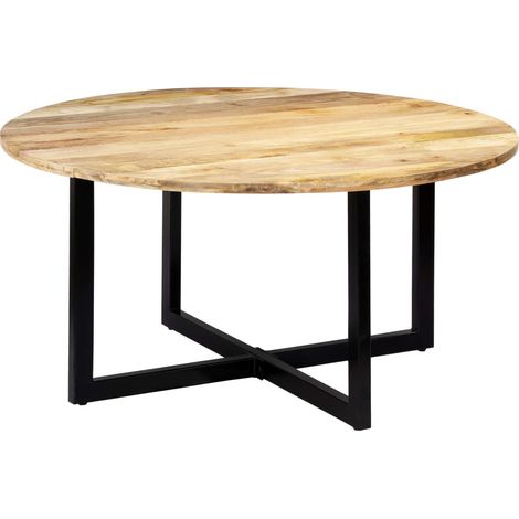 Mesa de salón comedor de diseño madera maciza de mango 150x73 cm