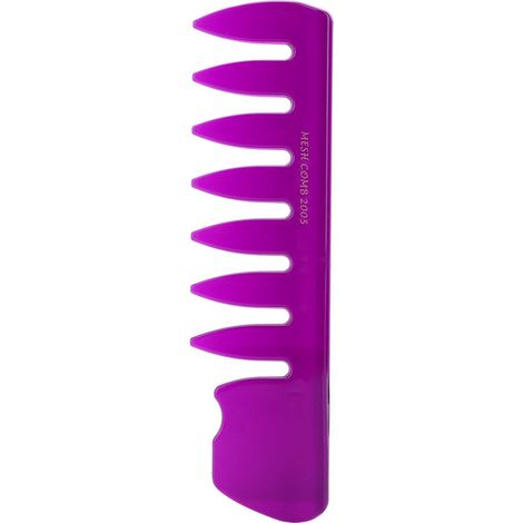 Peigne démêlant large dents pour homme, coiffure arrière, barbe et cheveux, violet, accessoire coiffure. (1/5)