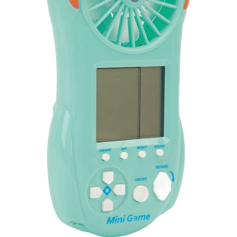 Console de jeu portable ventilateur bloc russe jeu lumineux coloré éventail portable avec cordon de suspension (1/5)