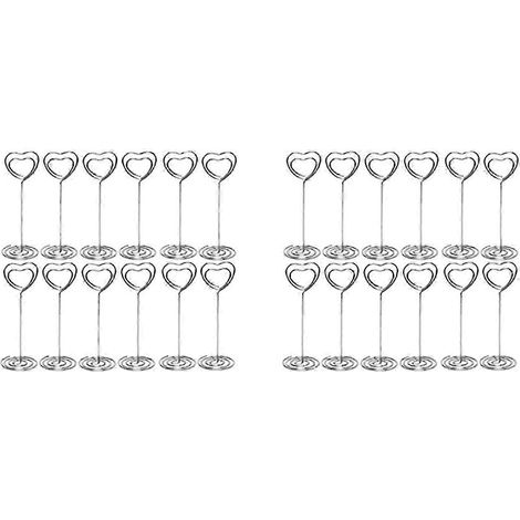 Lot de 20 porte-numéros de table de 8,9 cm (3,5 pouces) pour mariage (1/3)