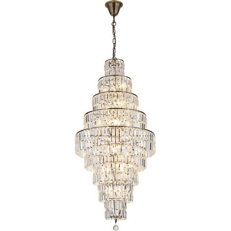 Lustre Empire laiton antique Ø 60cm - 1500-13AB