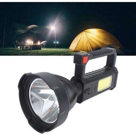 BelleRise – Camping-Taschenlampe – Leistungsstarke, wasserdichte USB-LED-Lampe mit 1200 mAh – Tragbare Lampe mit großer Reichweite – für den Einsatz im Freien (1/5)