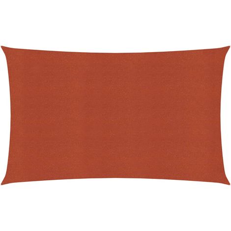 Vela de sombra 160 g/m² terracota 2 x 5 m HDPE 020009344 (1/5)