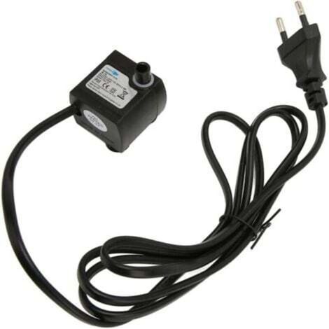 Mini-Tauchwasserpumpe, einstellbar, leise, IPX8, wasserdicht, Springbrunnenpumpe mit Saugnapf für Aquarien, EU-Stecker 220–240 V, INHHUB